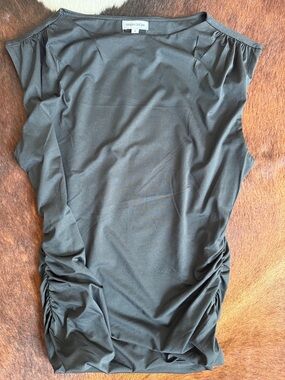 Urban Social Black Ruched Sleeveless Dress